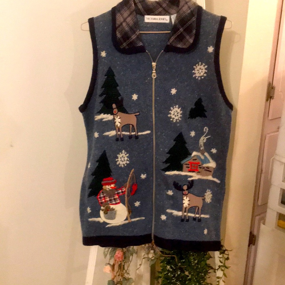 Christmas vest by Victoria Jones